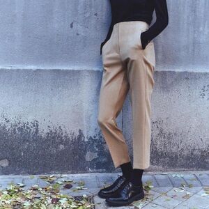 ZARA PANTS WITH A HIGH WAIST